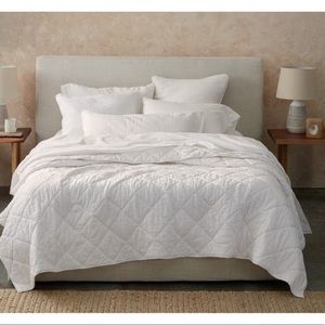 Coyuchi Diamond stitch organic cotton comforter